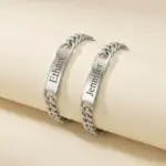 P30- Personalised Stainless Steel Bracelet and Gift Box- Custom Engraving